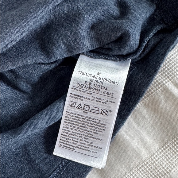 GAP Men's Deep Blue Long Sleeve Tee - Picture 5 of 5